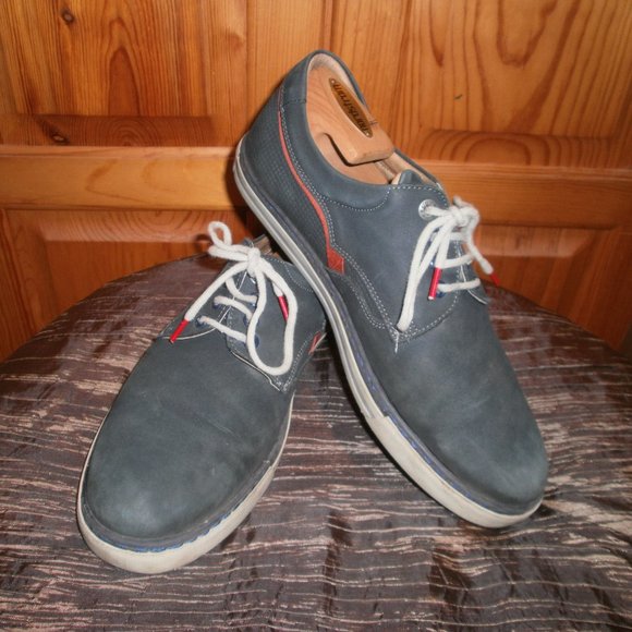 FLUCHOS MEN'S BLUE SUEDE SHOES MADE IN SPAIN Sz 10.5 - Picture 3 of 12